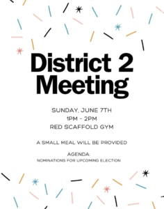 District 2 Meeting