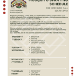 Mosquito Spraying Schedule