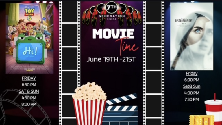 7TH Generation Cinema Movie Showtimes (Week of 6/19-21/26)