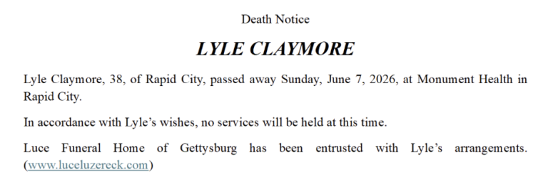 CRST Death Notice