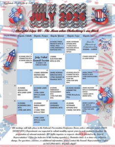 July 2026 Tribal Council Calendar