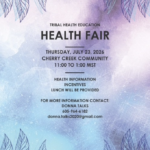 Cherry Creek Community Health Fair – Tribal Health Education